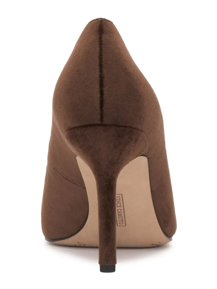 Туфли-лодочки на высоком каблуке-шпильке Maisha Vince Camuto, Brownie Velvet — изображение 3 из 5