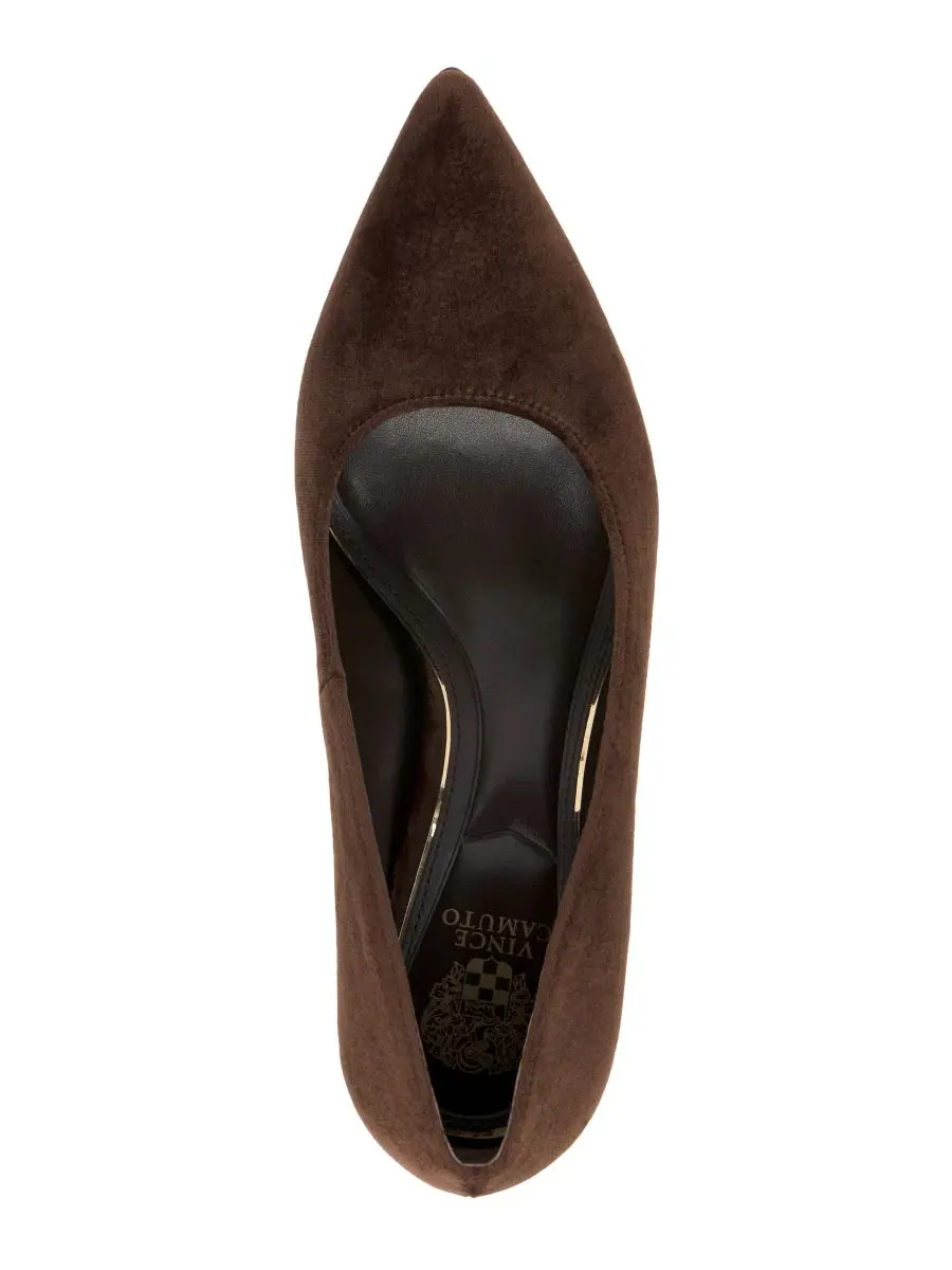 Туфли-лодочки на высоком каблуке-шпильке Maisha Vince Camuto, Brownie Velvet — изображение 4 из 5
