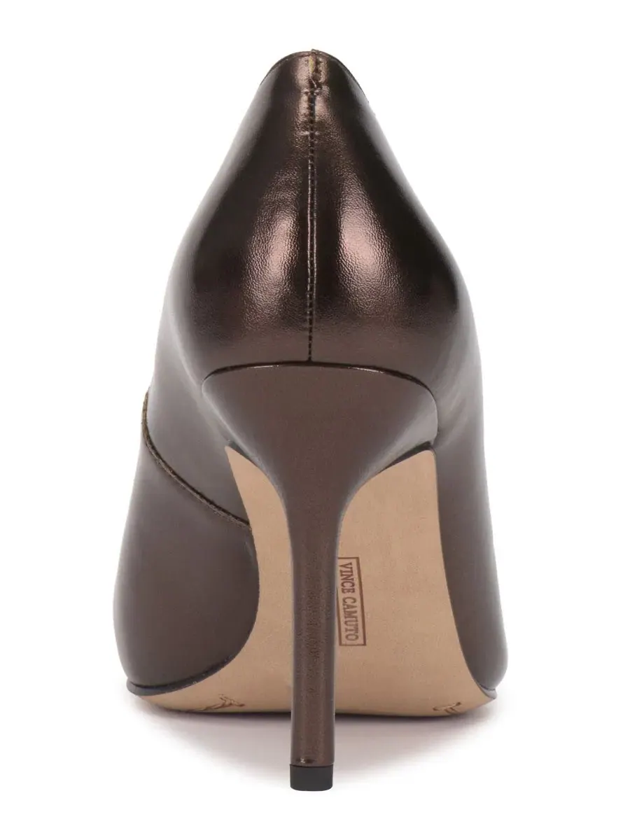 Туфли-лодочки Maisha на высоком каблуке-шпильке Vince Camuto, Haute Chocolate Leather — изображение 3 из 5