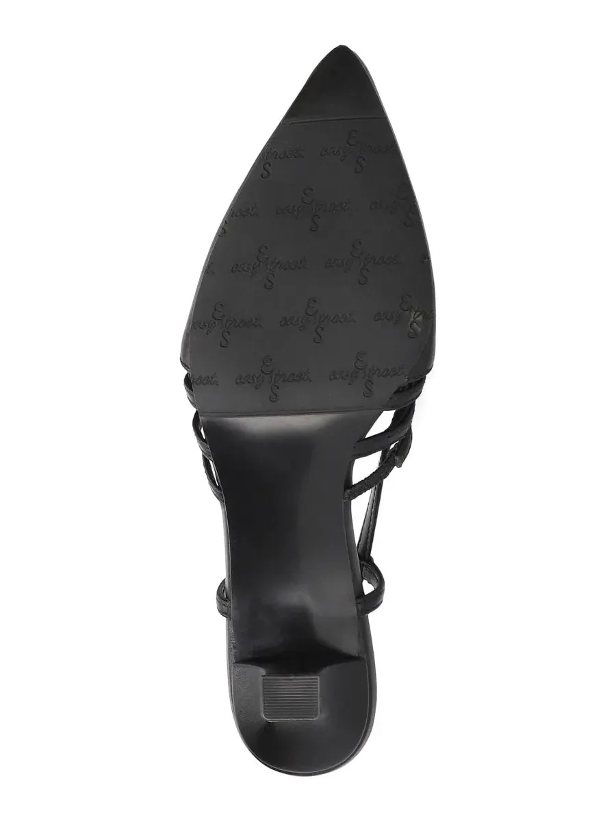 Женские босоножки на каблуке Aura Slingback Pumps Easy Street — изображение 5 из 8, черный