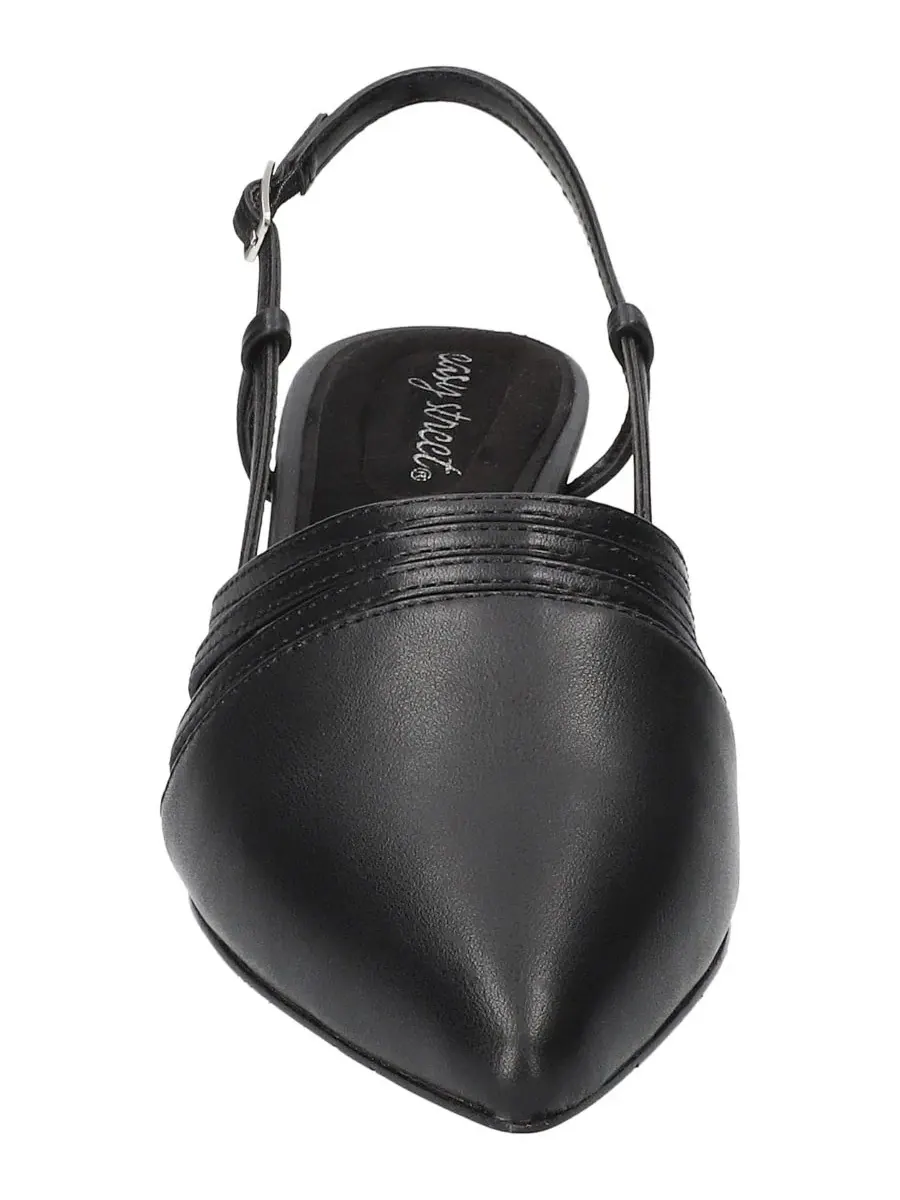 Женские босоножки на каблуке Aura Slingback Pumps Easy Street — изображение 6 из 8, черный
