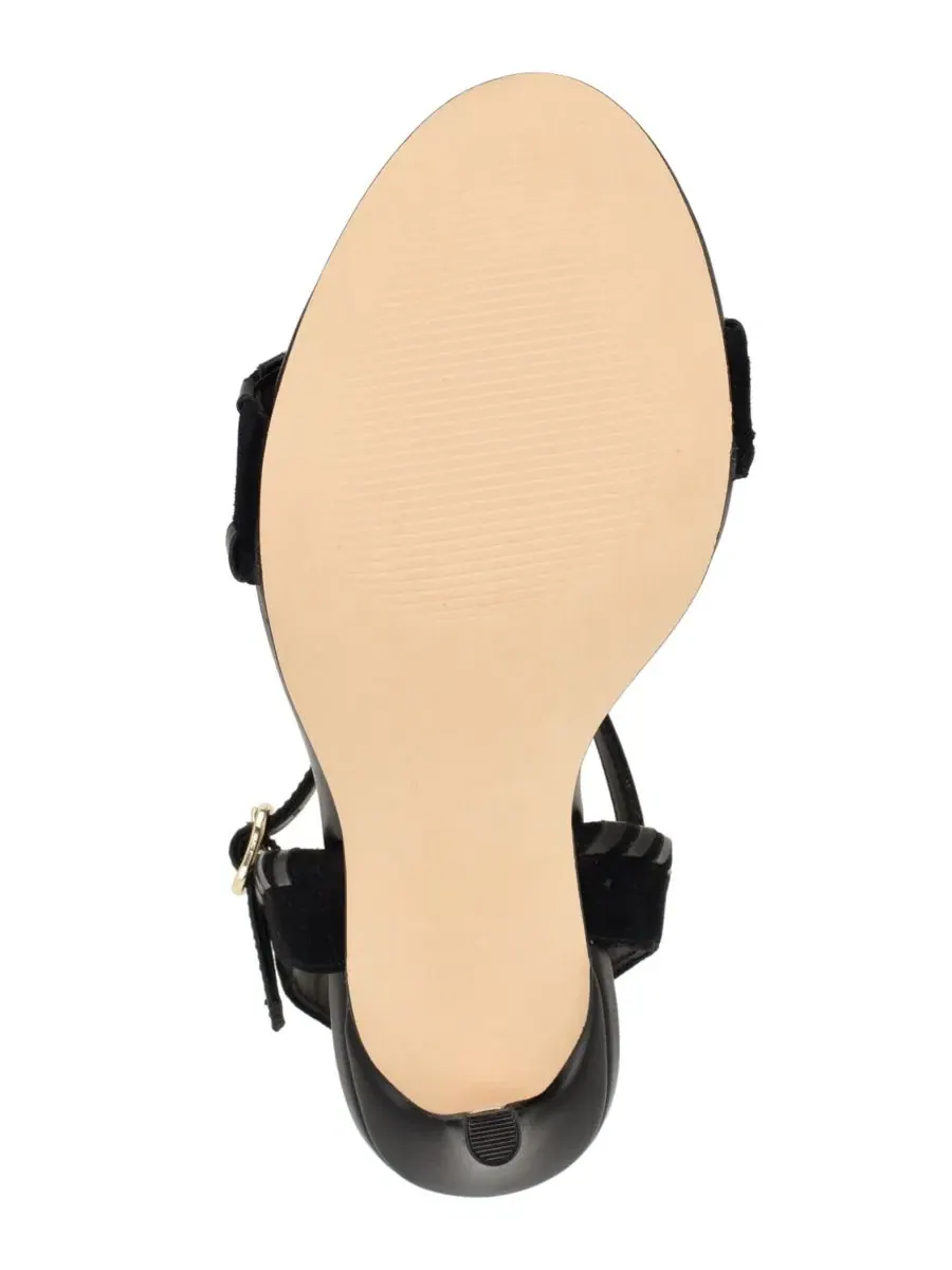 Босоножки-стилетто с ремешком на щиколотке и декоративной строчкой Maora Whipstitch Ankle Strap — изображение 5 из 5, черный