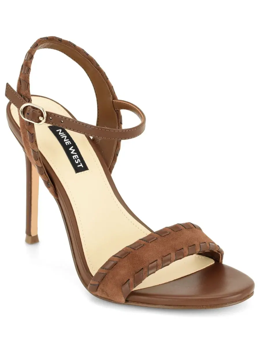 Босоножки на каблуке с ремешком на щиколотке Maora Whipstitch Nine West