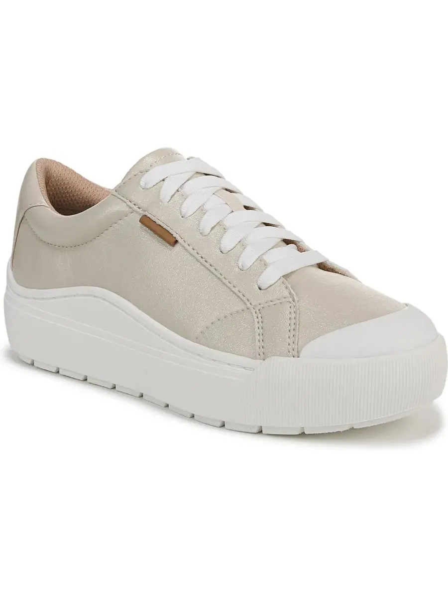 Кроссовки на платформе с шнуровкой Time Off Lace Up Dr. Scholl's, Champagne Faux Leather