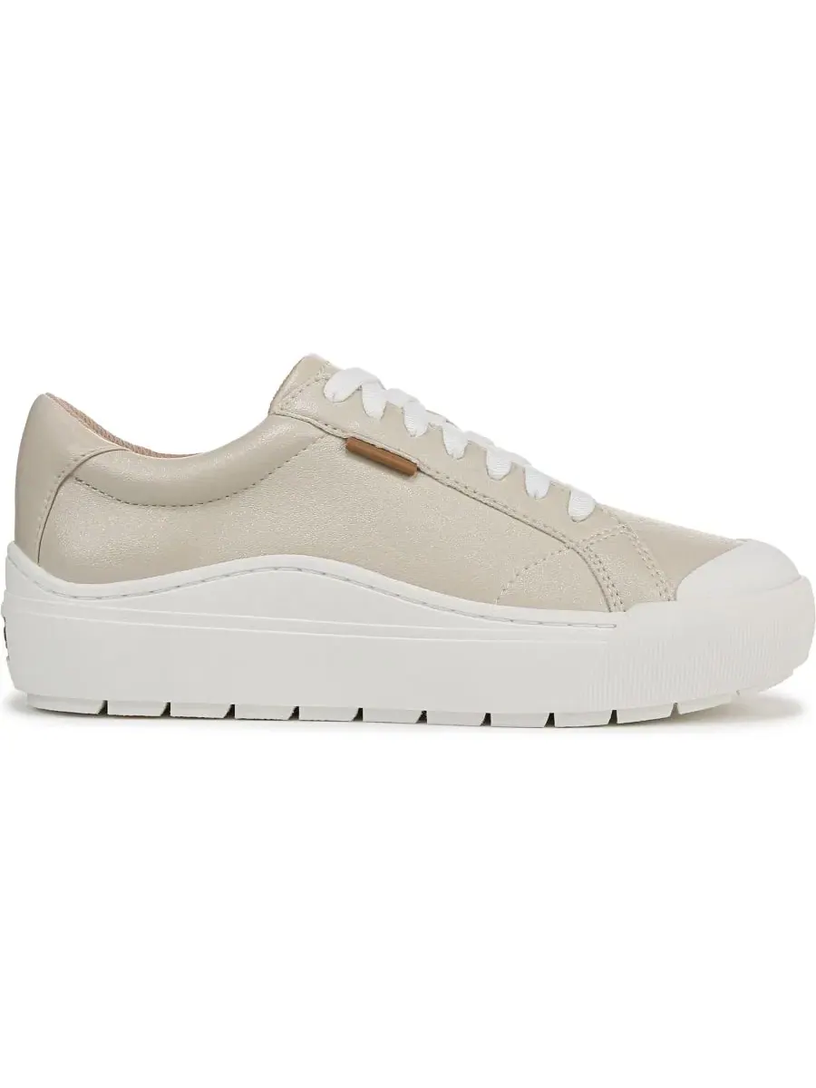 Кроссовки на платформе с шнуровкой Time Off Lace Up Dr. Scholl's, Champagne Faux Leather — изображение 2 из 5