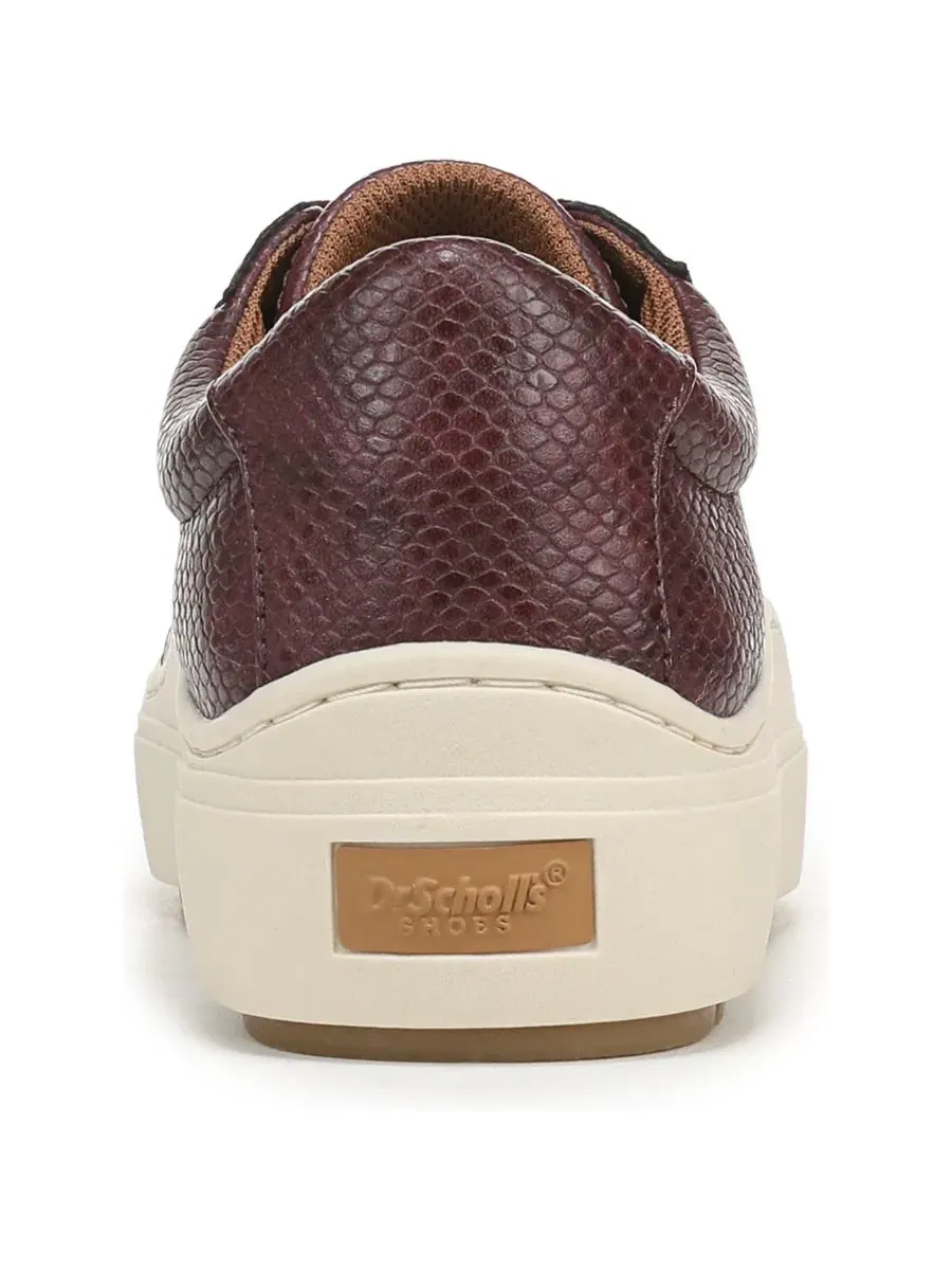 Кроссовки на платформе с завышенной подошвой Time Off Lace Up Dr. Scholl's — изображение 3 из 5, темный бордовый