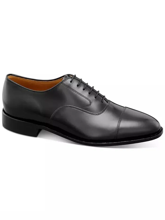 Мужские оксфорды Melton Cap Toe Johnston & Murphy — изображение 1 из 7, черный
