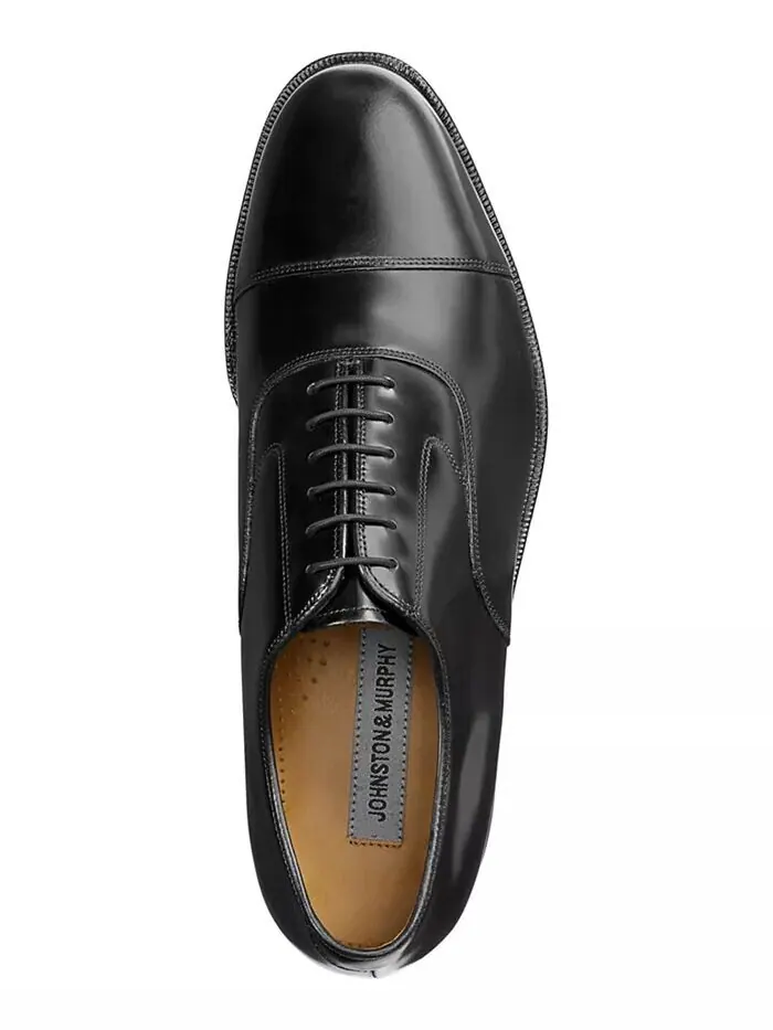 Мужские оксфорды Melton Cap Toe Johnston & Murphy — изображение 5 из 7, черный