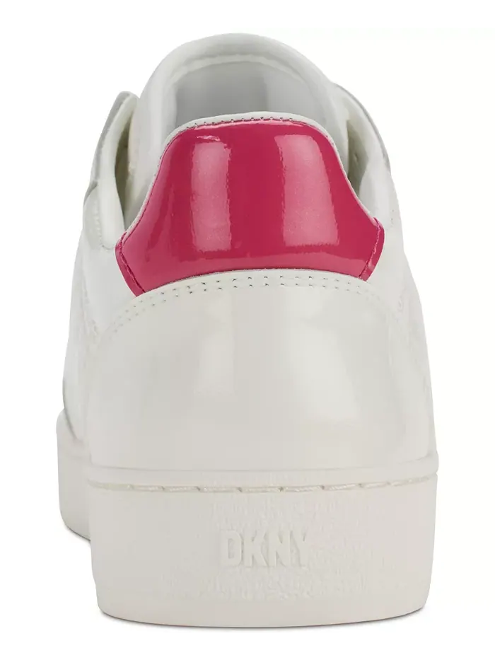 Женские кроссовки Oriel на шнуровке с низким верхом и стеганым верхом DKNY — изображение 3 из 9, белый