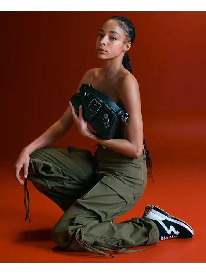 Женские кроссовки Campo Retro на шнуровке Steve Madden — изображение 6 из 6, черный мульти