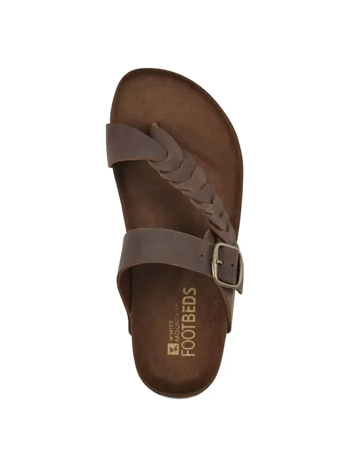 Женские сандалии Happier Footbeds White Mountain — изображение 4 из 6, коричневый