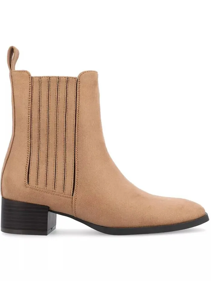 Женские ботинки челси Wrenley Block Heel Journee Collection — изображение 2 из 5, бежевый