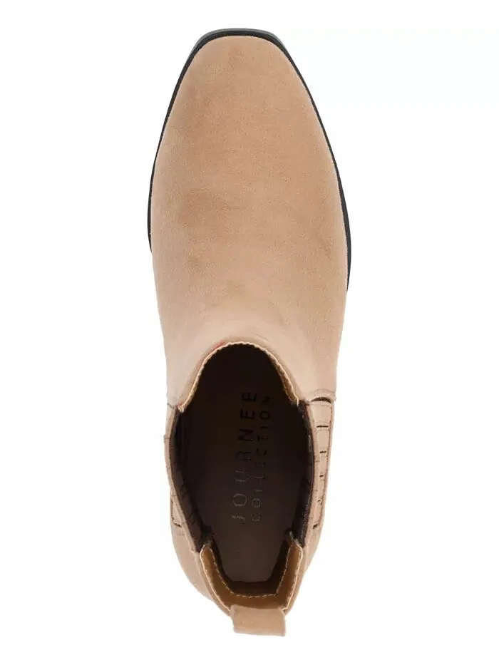 Женские ботинки челси Wrenley Block Heel Journee Collection — изображение 4 из 5, бежевый