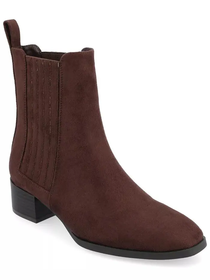 Женские ботинки челси Wrenley Block Heel Journee Collection — изображение 1 из 5, коричневый