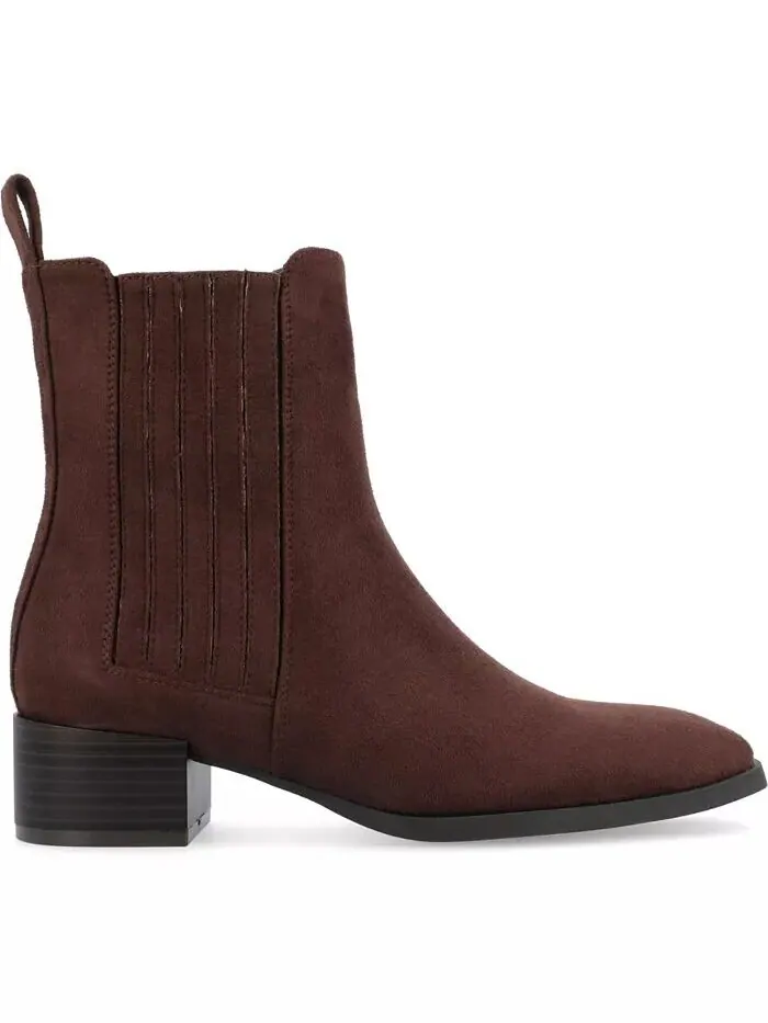 Женские ботинки челси Wrenley Block Heel Journee Collection — изображение 2 из 5, коричневый