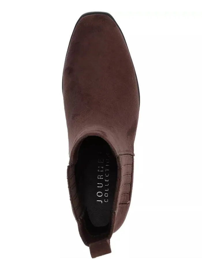 Женские ботинки челси Wrenley Block Heel Journee Collection — изображение 4 из 5, коричневый
