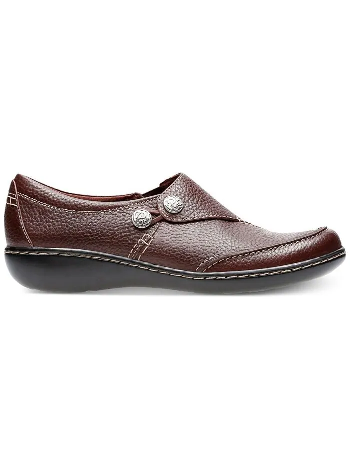 Мокасины женские Clarks Ashland Lane, на плоской подошве — изображение 2 из 5, красное дерево