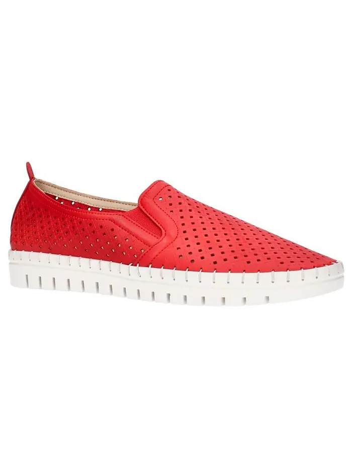 Женские кроссовки без шнуровки Fresh Easy Street — изображение 1 из 7, красный