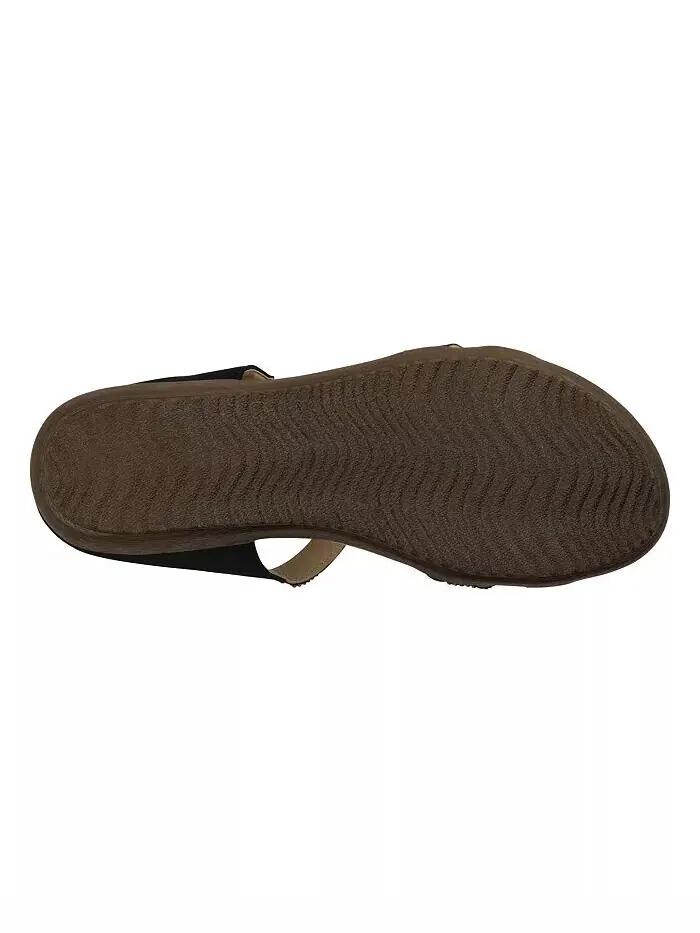 Женские шлепанцы с украшением Alora на плоской подошве GC Shoes — изображение 5 из 5, черный