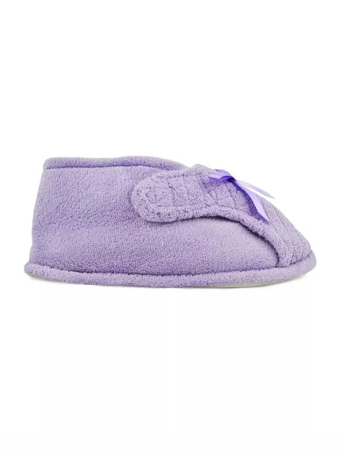 Женские регулируемые тапочки из микросинели MUK LUKS — изображение 2 из 3, фиолетовый