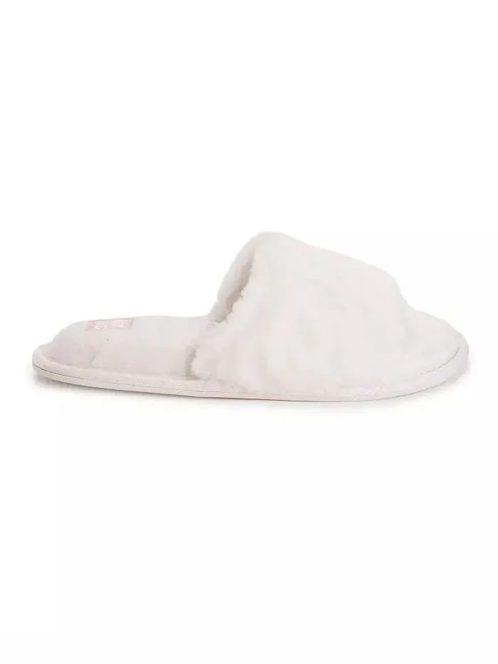 Женские тапочки Sariah Slide MUK LUKS — изображение 3 из 6, белый