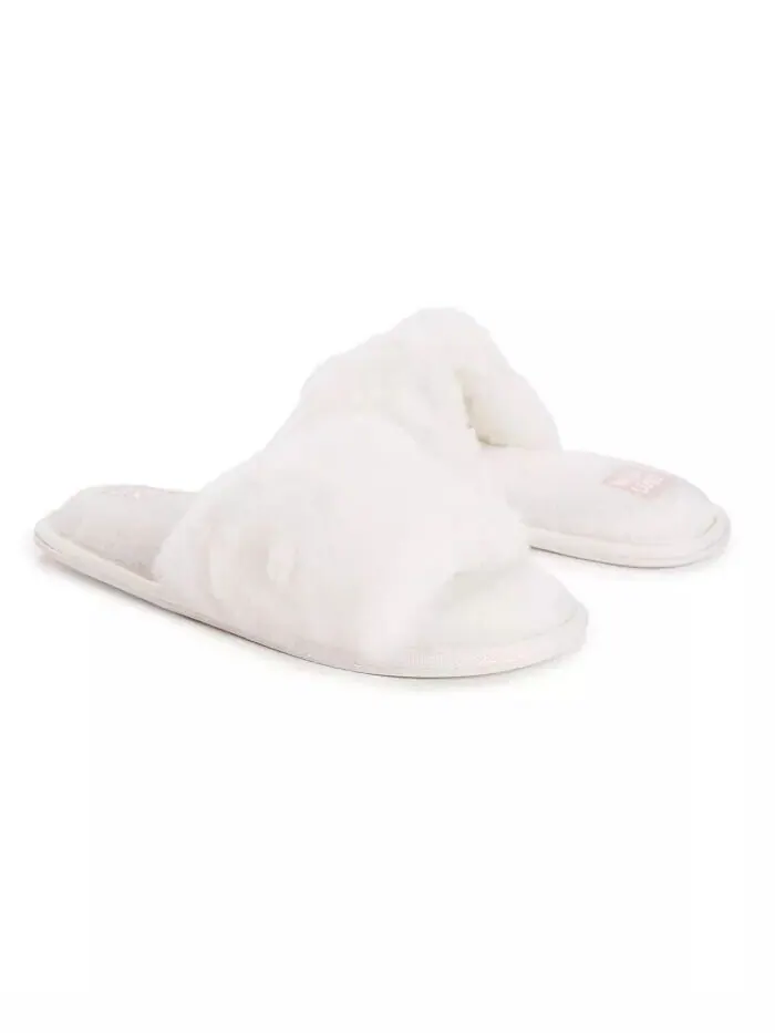 Женские тапочки Sariah Slide MUK LUKS — изображение 6 из 6, белый