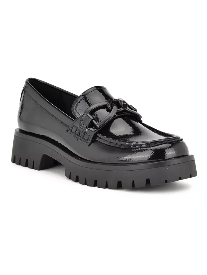 Женские лоферы Gables Chain на массивной подошве Nine West — изображение 1 из 5, черный