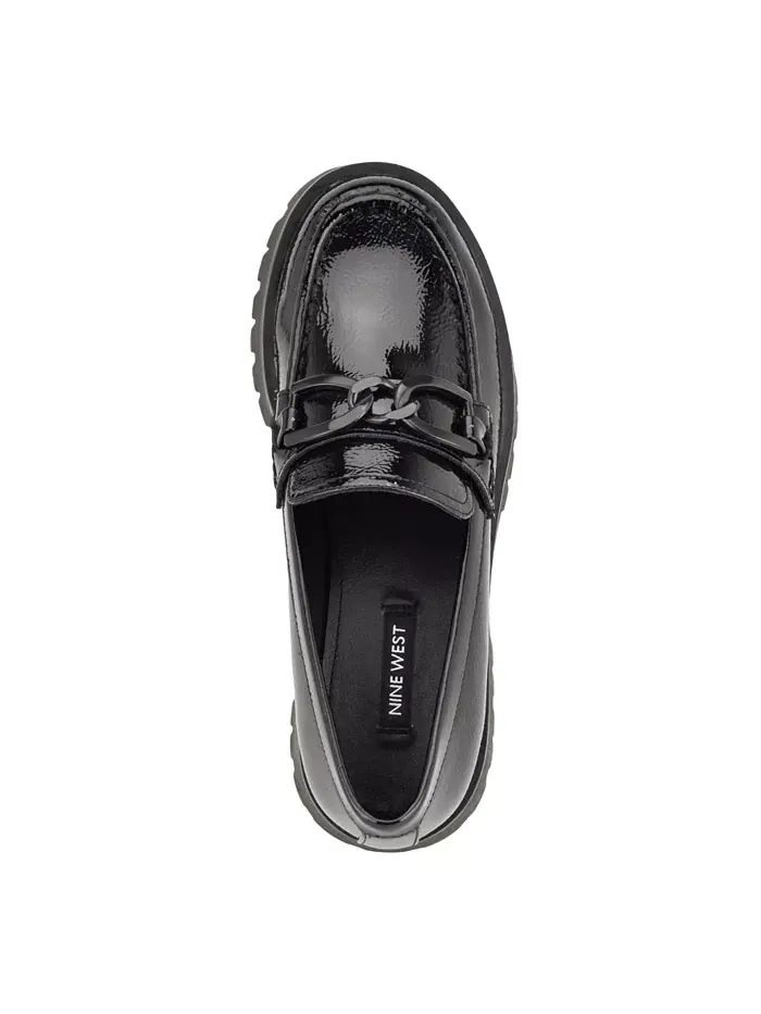 Женские лоферы Gables Chain на массивной подошве Nine West — изображение 4 из 5, черный
