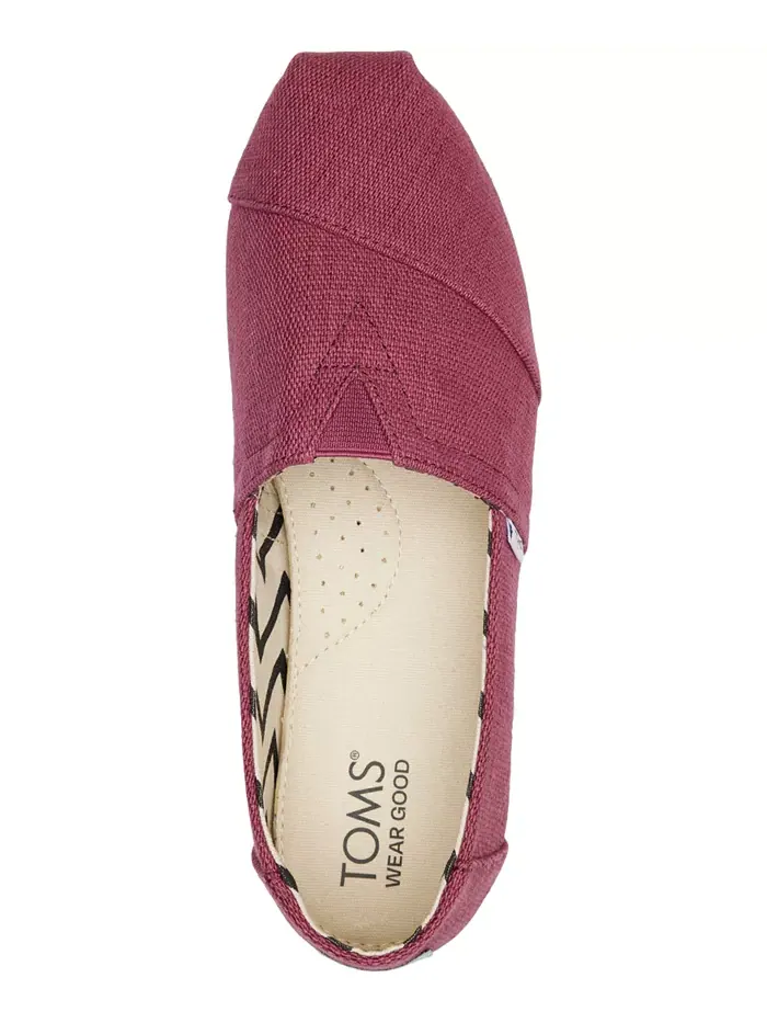 Женские балетки Alpargata Heritage Canvas Toms — изображение 4 из 6, белый