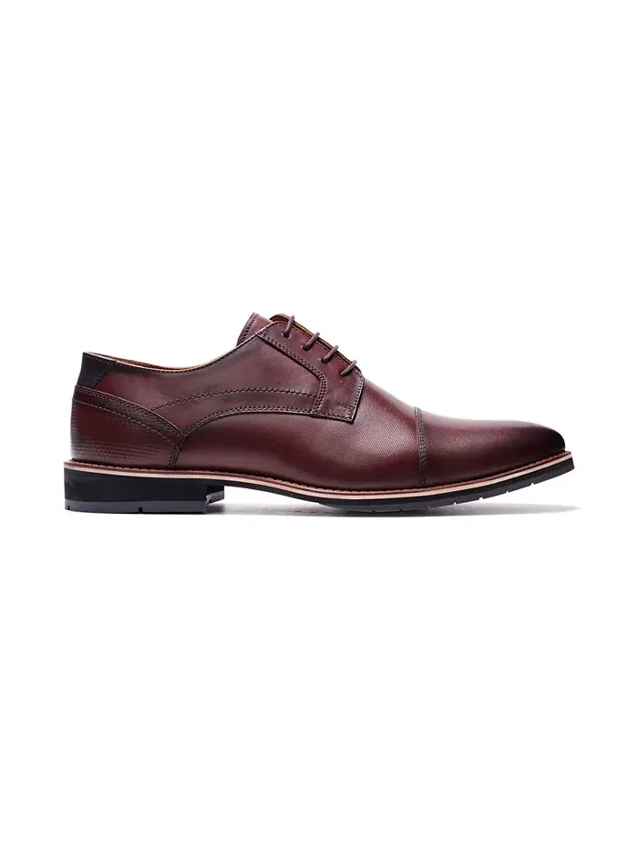 Мужские туфли Derby New York на шнурках A. Veer — изображение 2 из 6, коричневый
