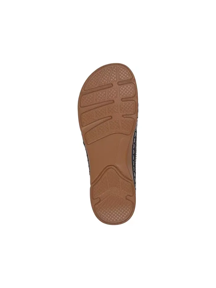 Женские плоские сандалии Amari Flower на тонкой подошве GC Shoes — изображение 5 из 5, черный