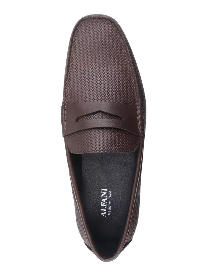 Мужские лоферы Masonn Slip-On Penny Driving Alfani — изображение 4 из 5, классический коричневый