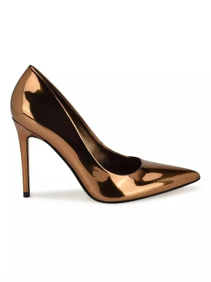 Женские туфли-лодочки Fresh на шпильке с острым носком Nine West — изображение 2 из 5, коричневый