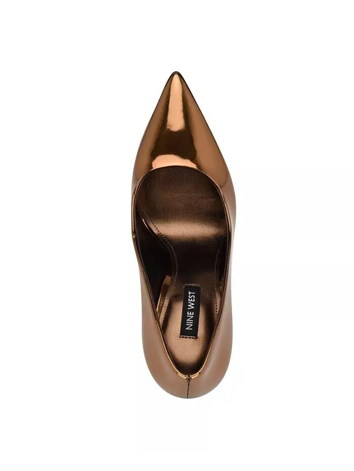 Женские туфли-лодочки Fresh на шпильке с острым носком Nine West — изображение 4 из 5, коричневый