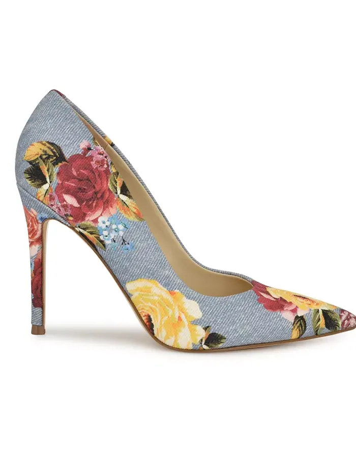 Женские туфли-лодочки на шпильке без застежек Nine West — изображение 2 из 5, мульти