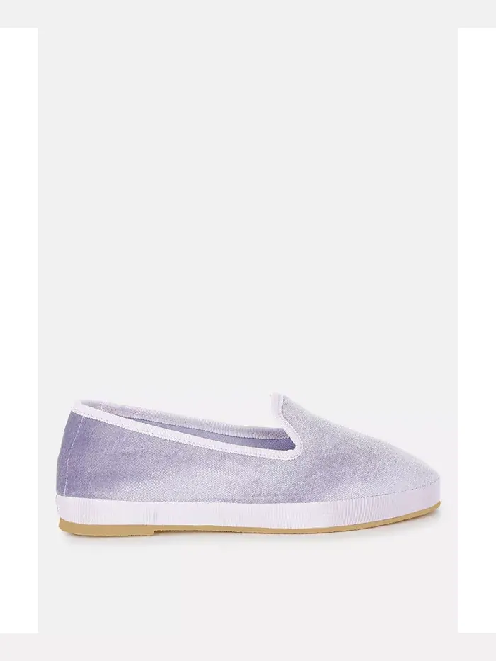 Saba Velvet Round Toe Slip-On Loafers для женщин London Rag — изображение 1 из 7, фиолетовый