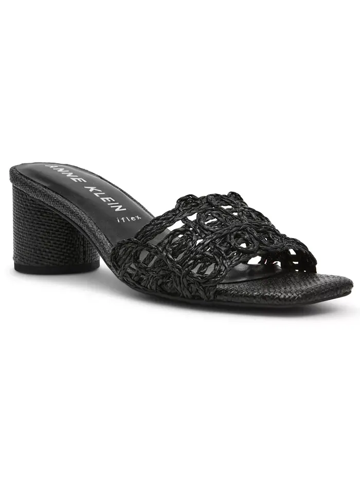 Женские босоножки Flores из рафии на блочном каблуке Anne Klein
