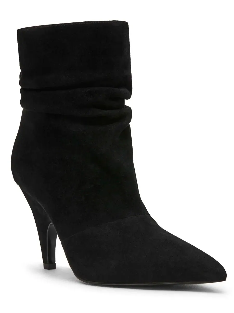 Ботильоны на каблуке-шпильке с зауженным носком Elora Stiletto Slouch Steve Madden — изображение 1 из 7, черный