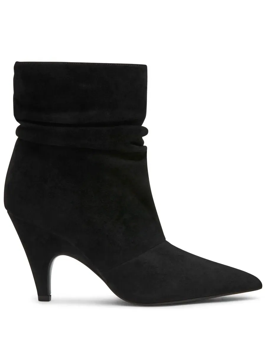 Ботильоны на каблуке-шпильке с зауженным носком Elora Stiletto Slouch Steve Madden — изображение 2 из 7, черный