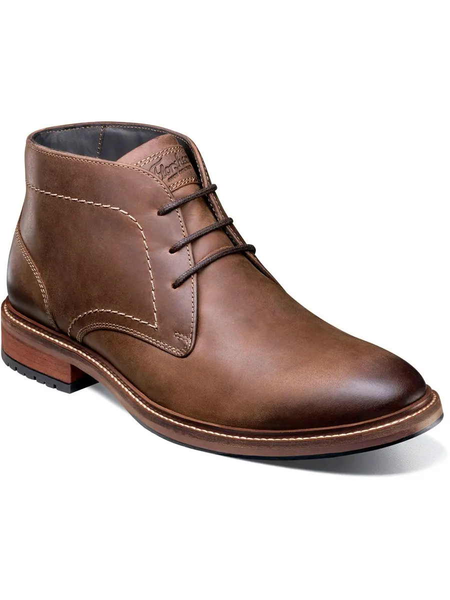 Мужские ботинки-чукка Forge с гладким носком Florsheim — изображение 1 из 8, коричневый