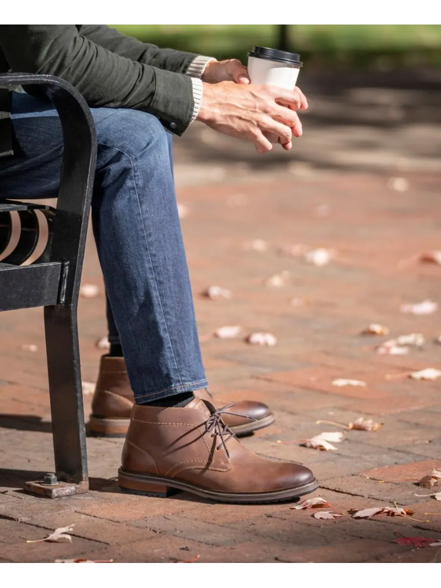 Мужские ботинки-чукка Forge с гладким носком Florsheim — изображение 8 из 8, коричневый