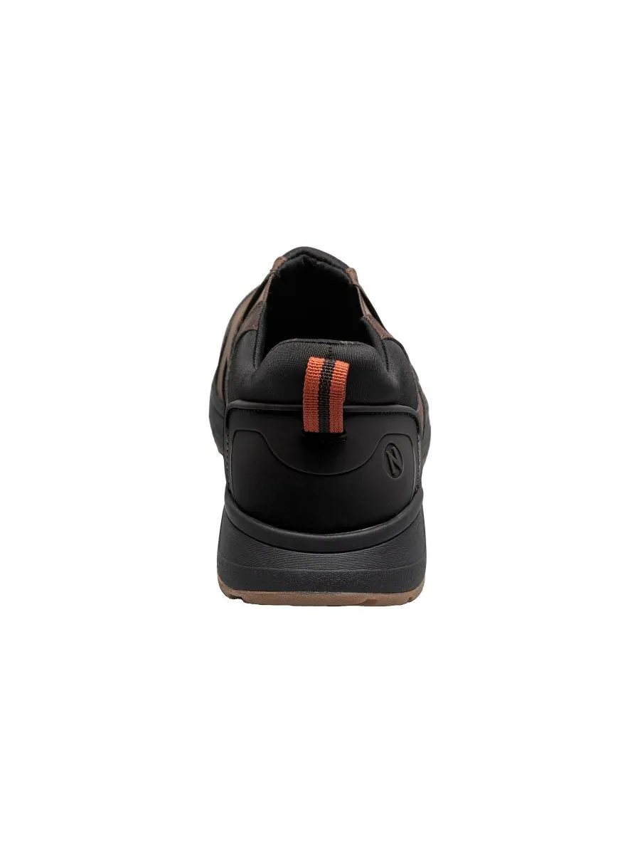 Мужские повседневные кроссовки Sedona EZ Moc Toe Slip On Nunn Bush — изображение 3 из 7, коричневый мульти