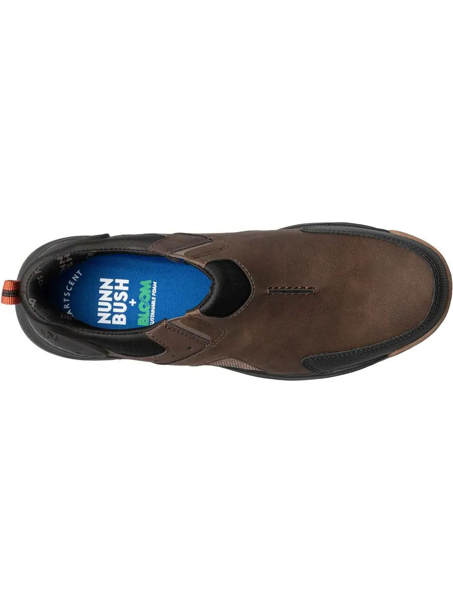 Мужские повседневные кроссовки Sedona EZ Moc Toe Slip On Nunn Bush — изображение 6 из 7, коричневый мульти
