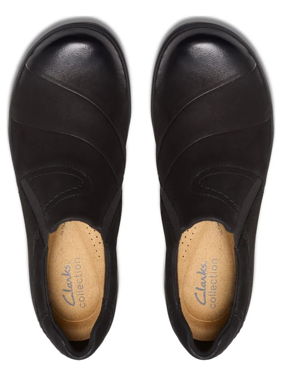 Лоферы женские Clarks Carleigh Abby без шнурков — изображение 4 из 5, черный