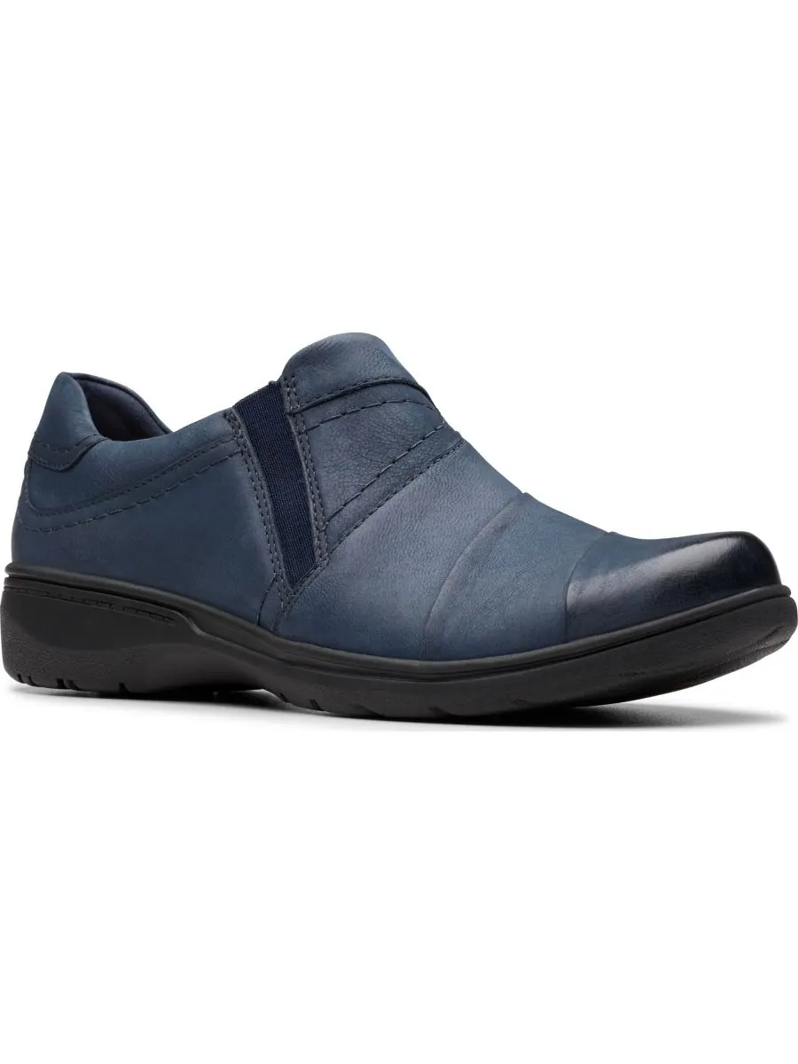 Лоферы женские Clarks Carleigh Abby, без шнурков, темно-синий нубук — изображение 1 из 5