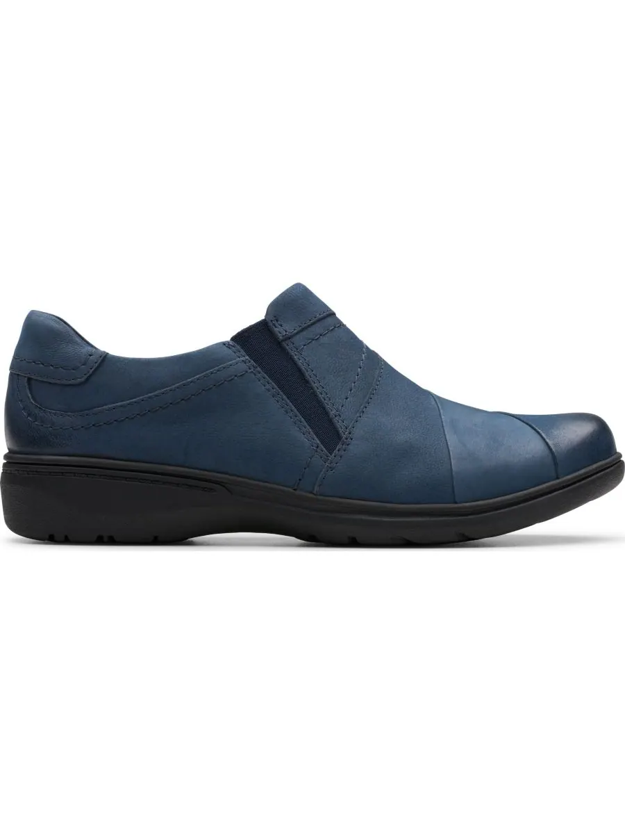 Лоферы женские Clarks Carleigh Abby, без шнурков, темно-синий нубук — изображение 2 из 5