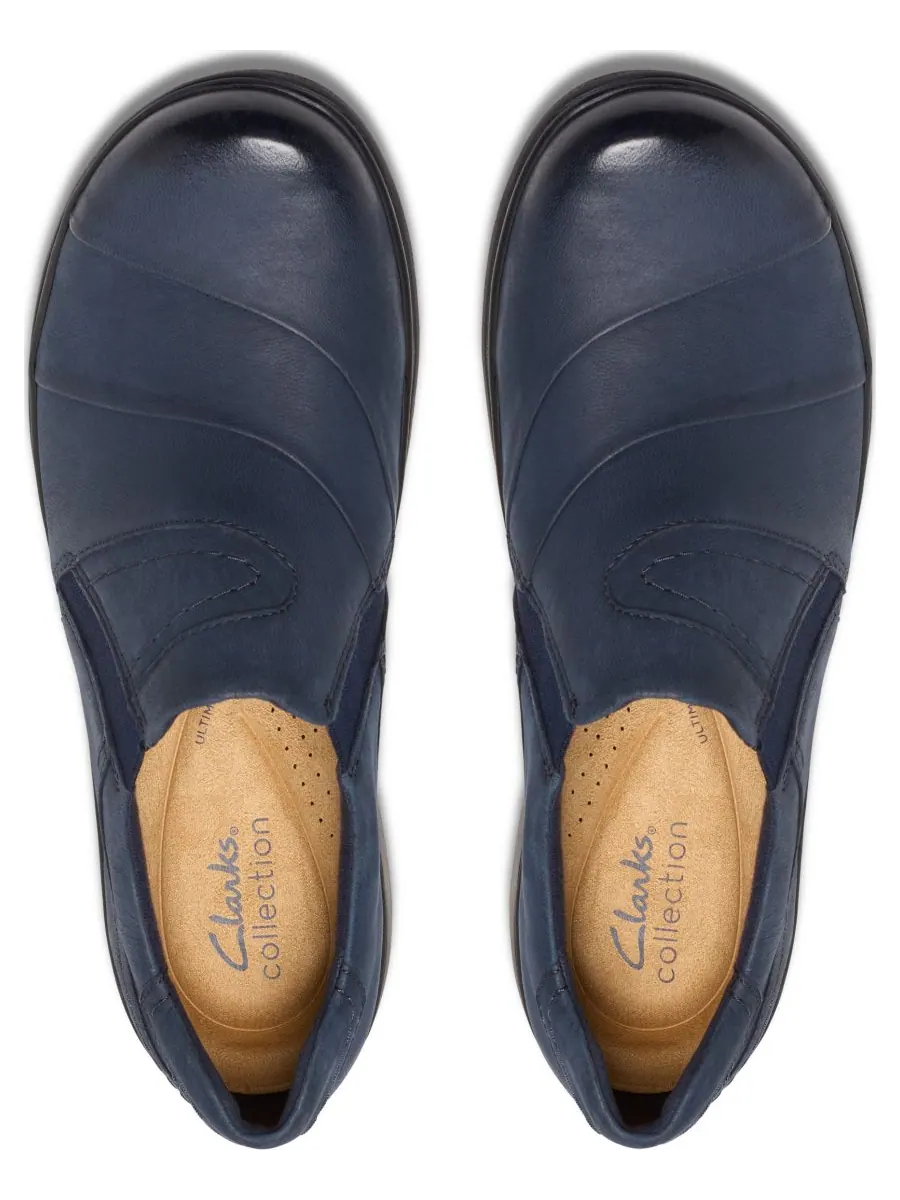Лоферы женские Clarks Carleigh Abby, без шнурков, темно-синий нубук — изображение 4 из 5