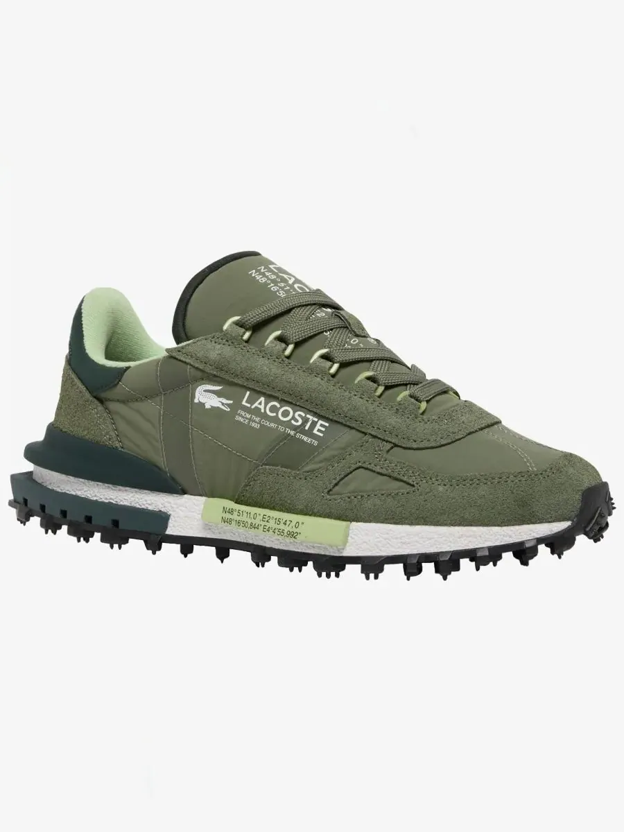 Мужские кроссовки на шнуровке Lacoste — изображение 1 из 10, зеленый