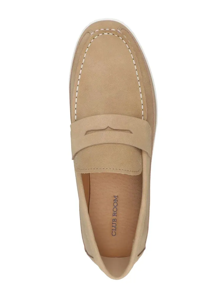 Club Room Мужские мокасины Pawny Driver Shoes — изображение 4 из 5, бежевый