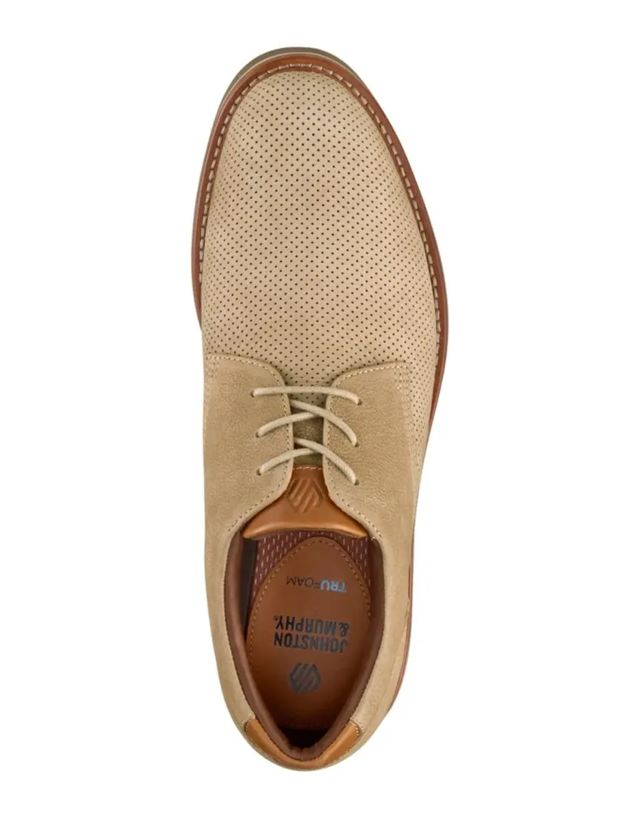 Men's Tyson Perfed Plain Toe Johnston & Murphy — изображение 4 из 5, тауп